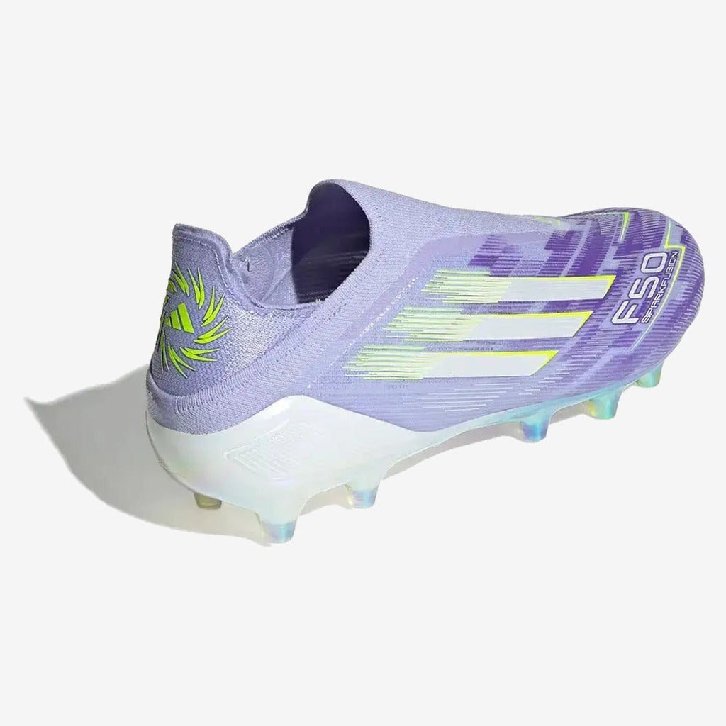 Adidas F50 Laceless Sparkfusion Elite Low Cut FG Radiant Blaze - Violet/Vert