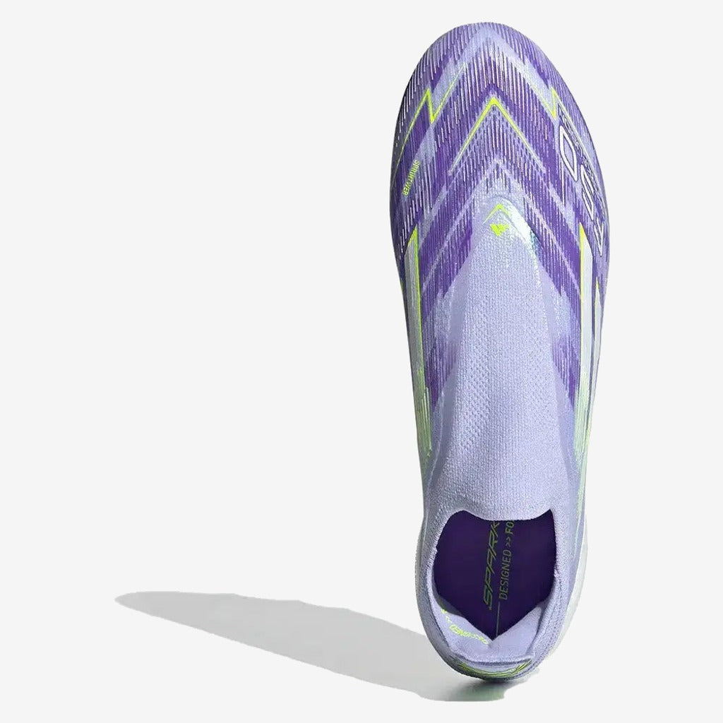 Adidas F50 Laceless Sparkfusion Elite Low Cut FG Radiant Blaze - Violet/Vert