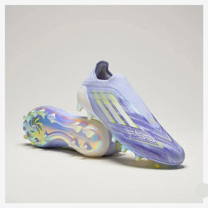 Adidas F50 Laceless Sparkfusion Elite Low Cut FG Radiant Blaze - Violet/Vert