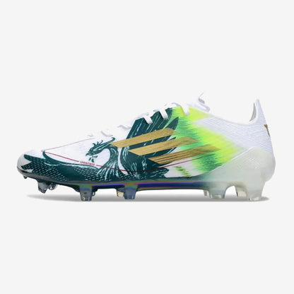 F50 Languette Spécial Mohamed Salah FG - Blanc/Vert/Doré
