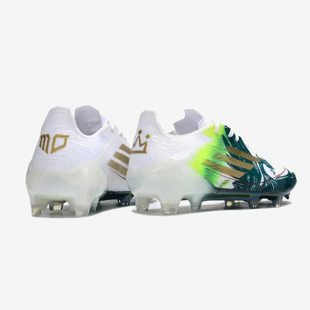 F50 Languette Spécial Mohamed Salah FG - Blanc/Vert/Doré