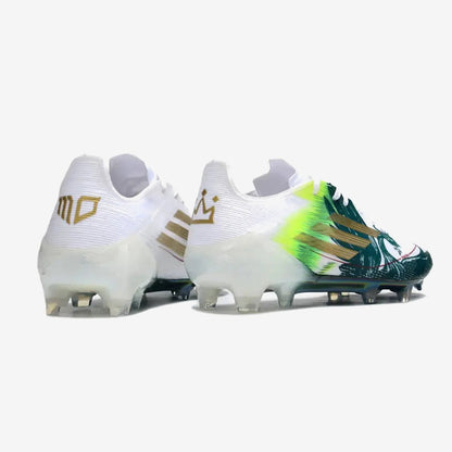 F50 Languette Spécial Mohamed Salah FG - Blanc/Vert/Doré