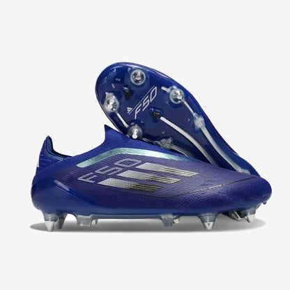 F50 Laceless SG - Bleu/Argenté/Blanc — Adidas