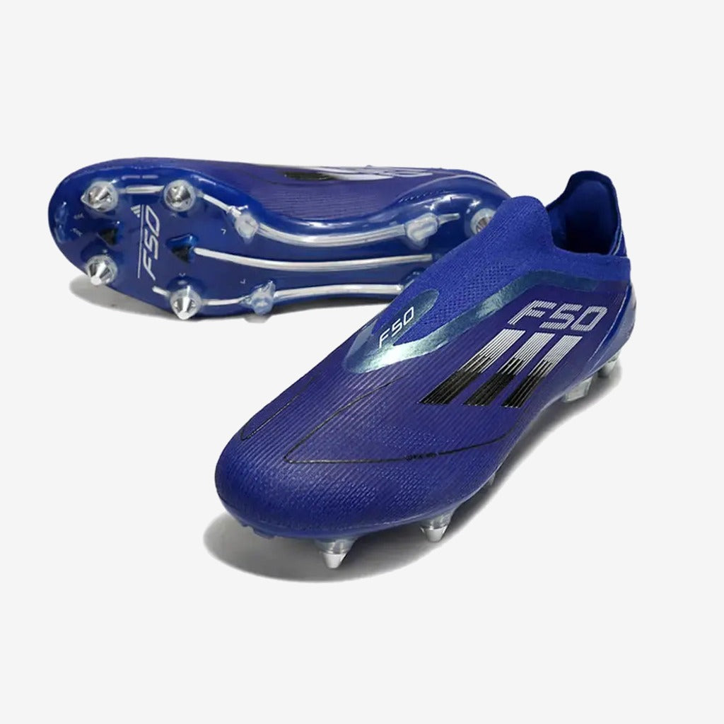 F50 Laceless SG - Bleu/Argenté/Blanc