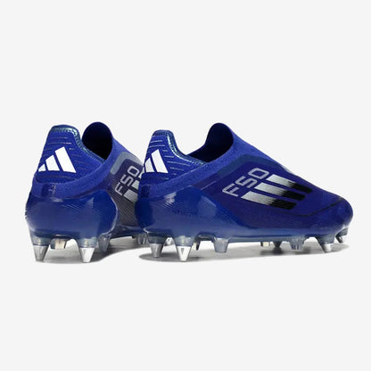 F50 Laceless SG - Bleu/Argenté/Blanc