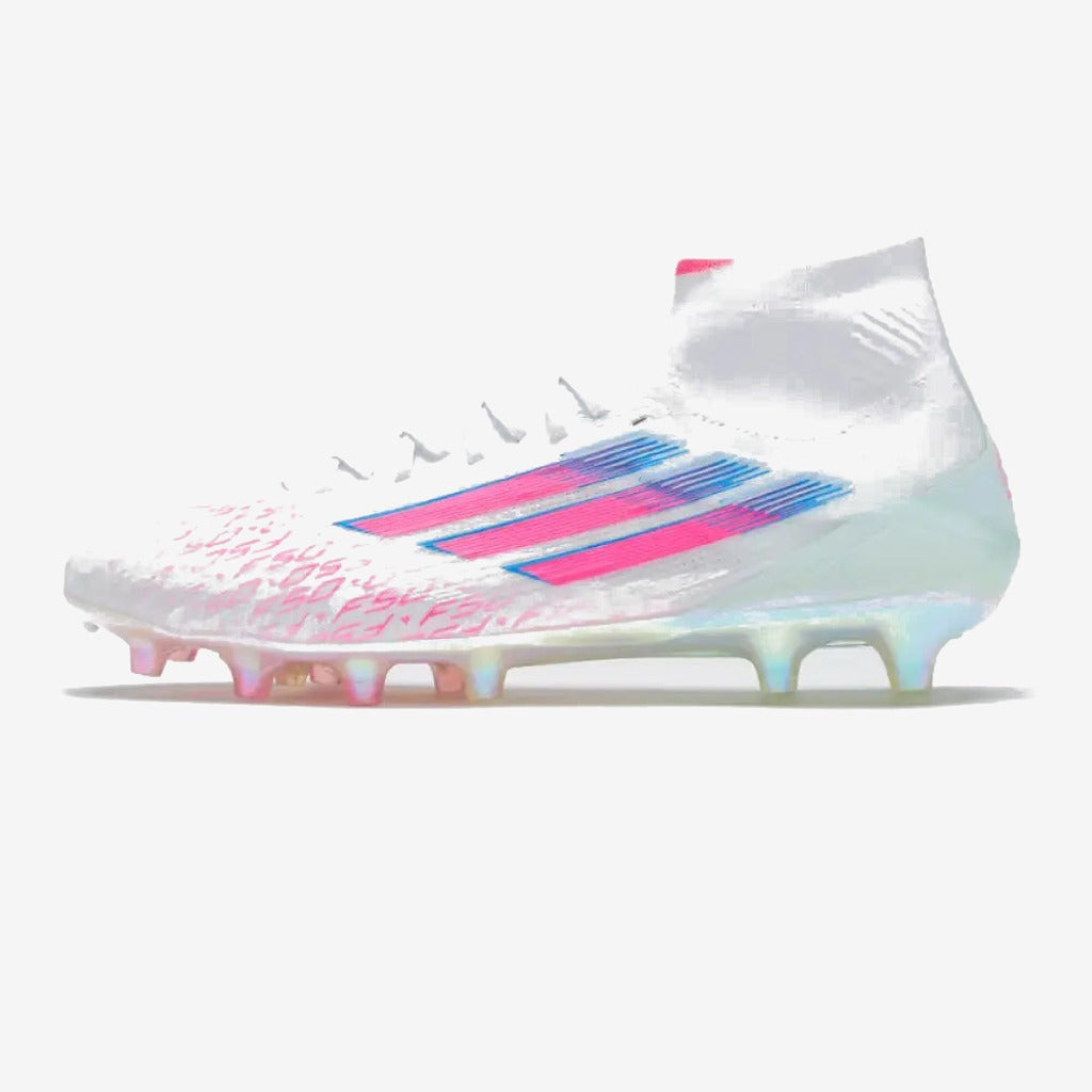 Adidas F50 Sparkfusion Elite Mid Cut FG/AG Trinity - Blanc/Rose Édition Limitée