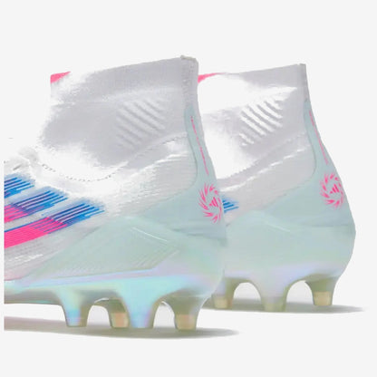 Adidas F50 Sparkfusion Elite Mid Cut FG/AG Trinity - Blanc/Rose Édition Limitée