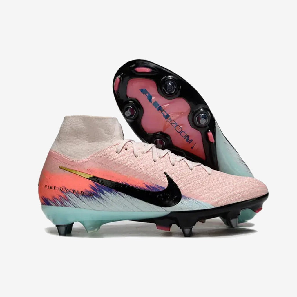 MERCURIAL SUPERFLY 10 ELITE SG UNITED - SILT RED/BLEU — Nike