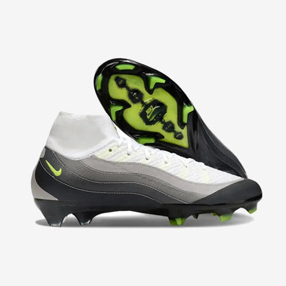 MERCURIAL SUPERFLY 10 X AIR MAX 95 ELITE FG - NOIR/JAUNE/GRIS/LIGHT GRAPHITE ÉDITION LIMITÉE — Nike
