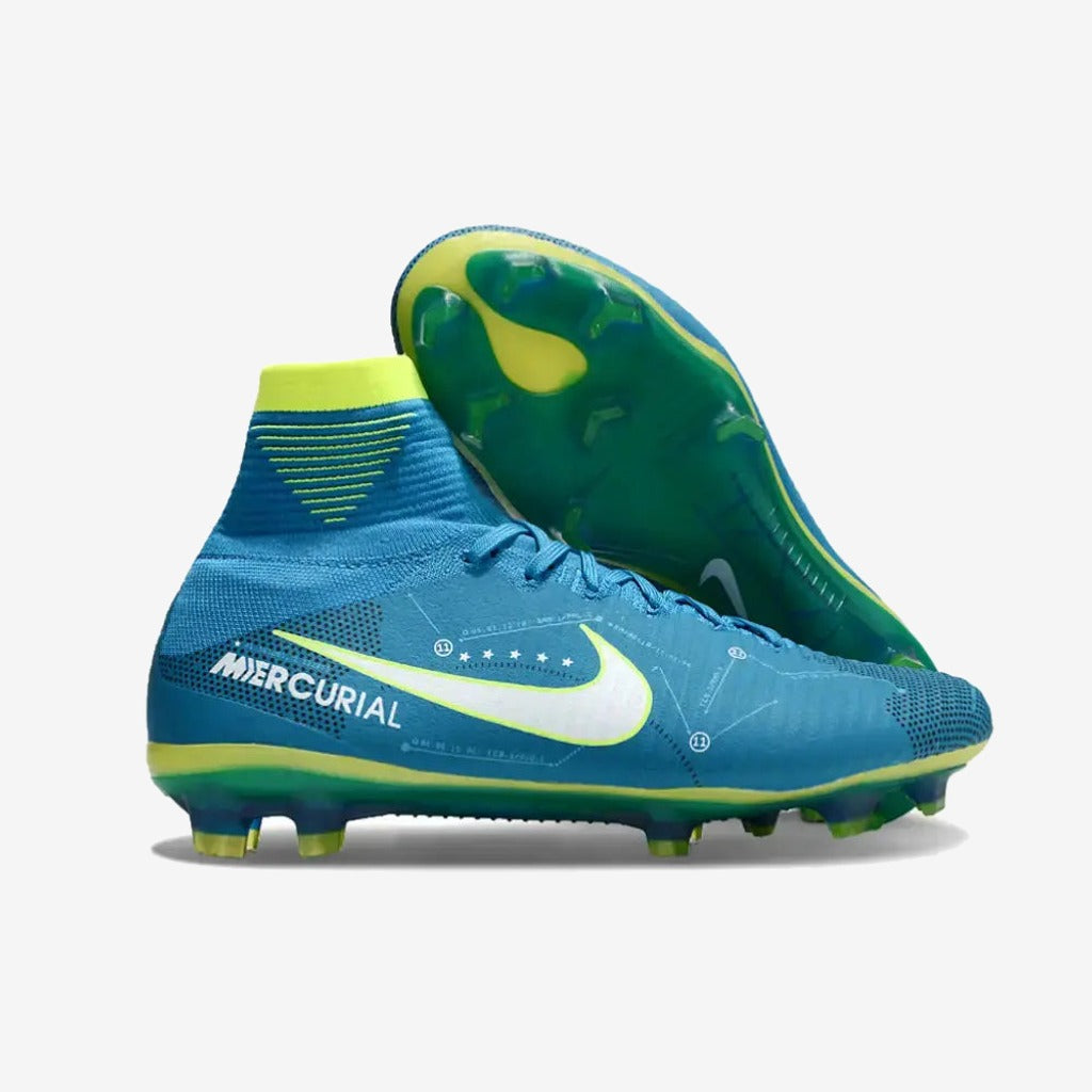 Mercurial Superfly 5 FG Neymar Bleu/Jaune — Nike