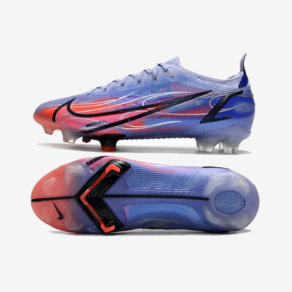 MERCURIAL VAPOR 14 ELITE FG KM FLAMES - VIOLET/ARGENTÉ