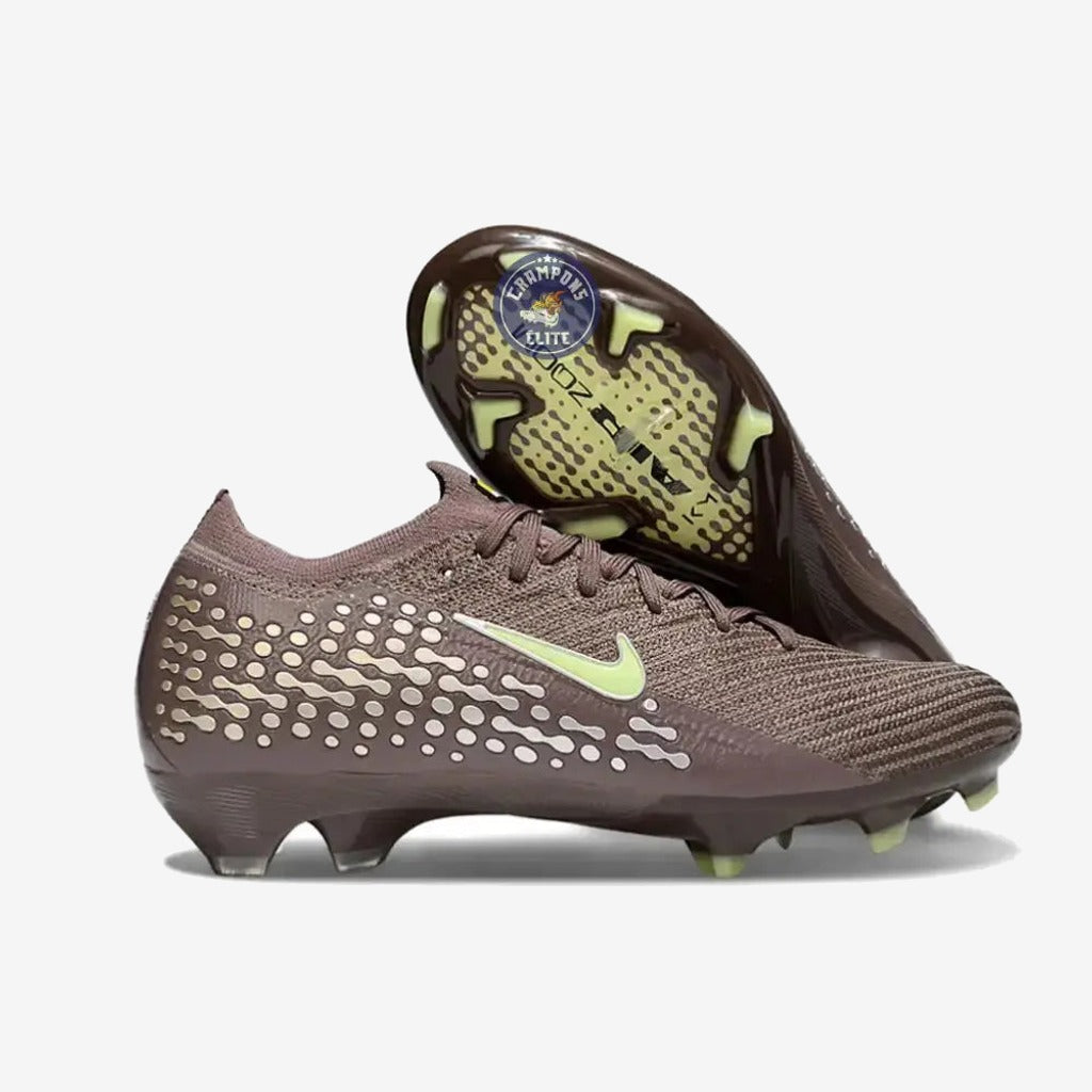 Nike Mercurial Vapor 16 Elite FG Mbappe Personal Edition - Marron/Vert/Argenté
