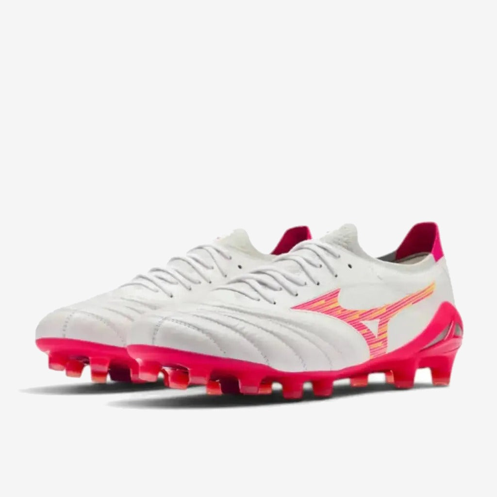 Mizuno Morelia Neo 4 Beta FG - Blanc/Rose Tetra/Violet Fuchsia