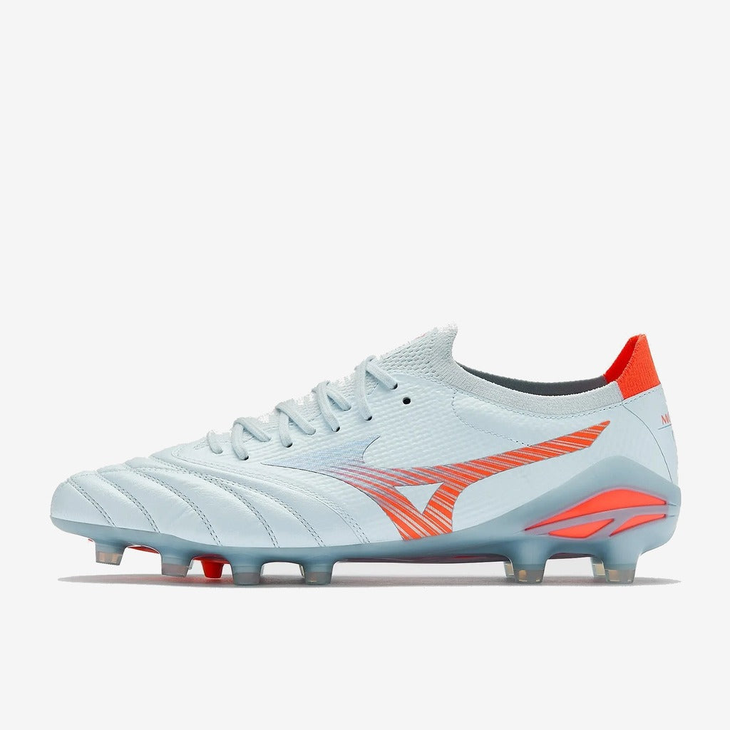 Mizuno Morelia Neo 5 Beta Elite FG Serene Spark - Bleu/Bleu Ciel/Orange