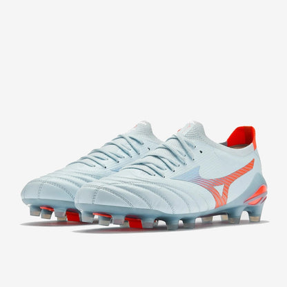 Mizuno Morelia Neo 5 Beta Elite FG Serene Spark - Bleu/Bleu Ciel/Orange