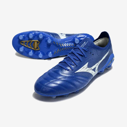 Morelia Neo 4 Elite FG/AG - Bleu/Blanc/Doré