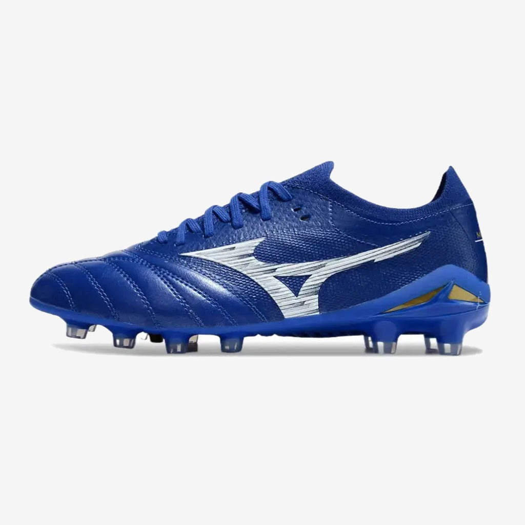 Morelia Neo 4 Elite FG/AG - Bleu/Blanc/Doré