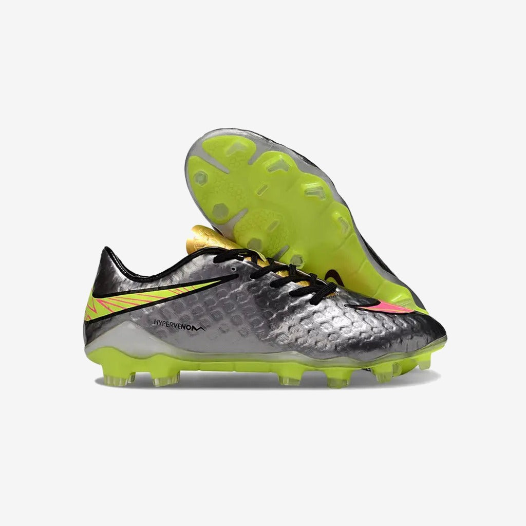 New Hypervenom Phantom 1 FG - Sølv/Guld/Neon — Nike