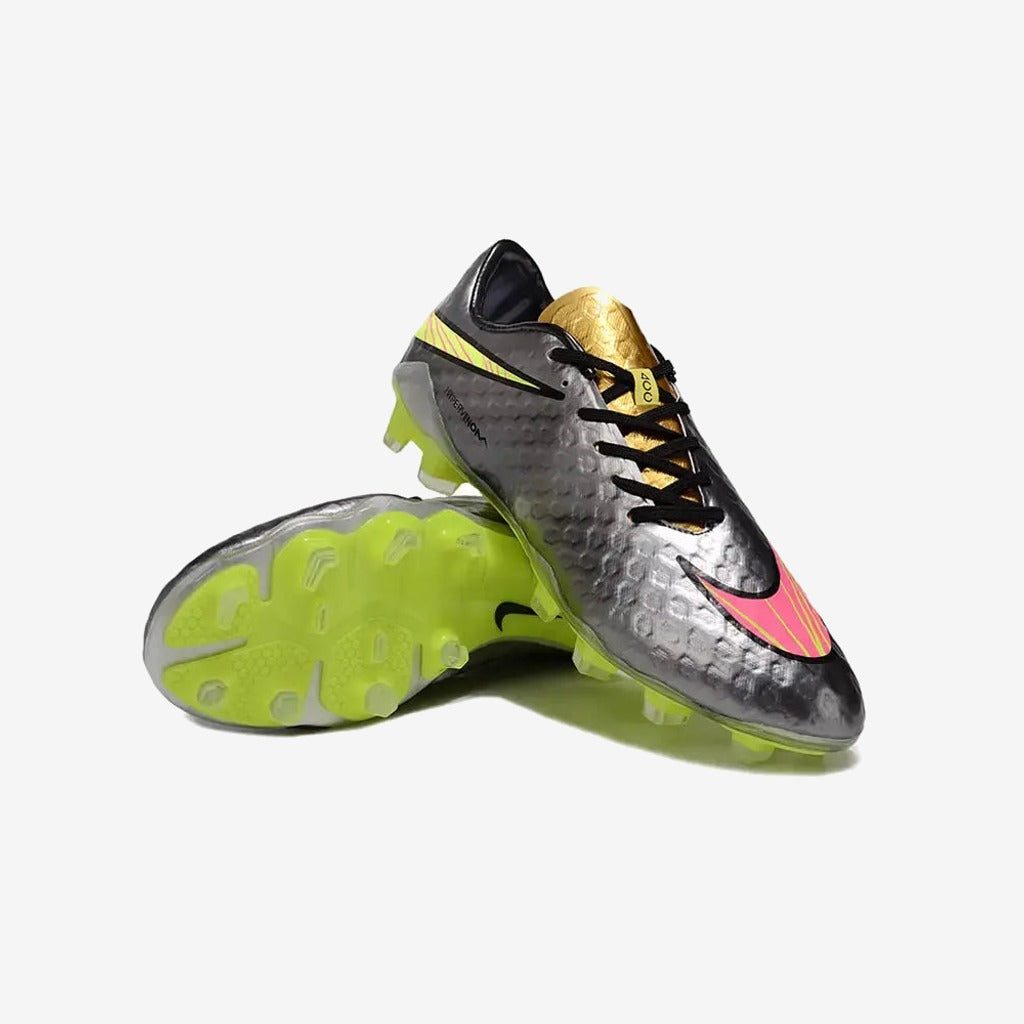 New Hypervenom Phantom 1 FG - Sølv/Guld/Neon