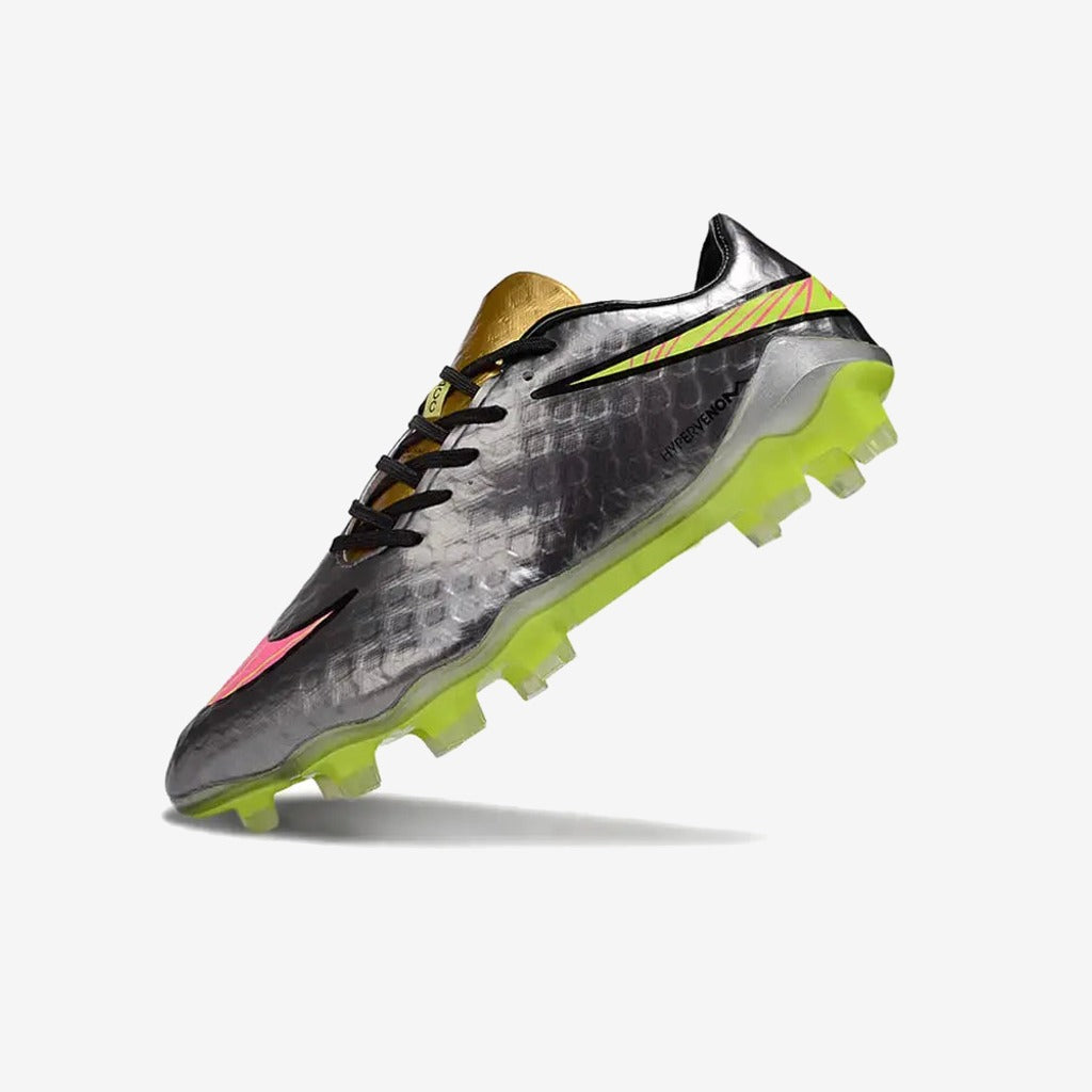 New Hypervenom Phantom 1 FG - Sølv/Guld/Neon