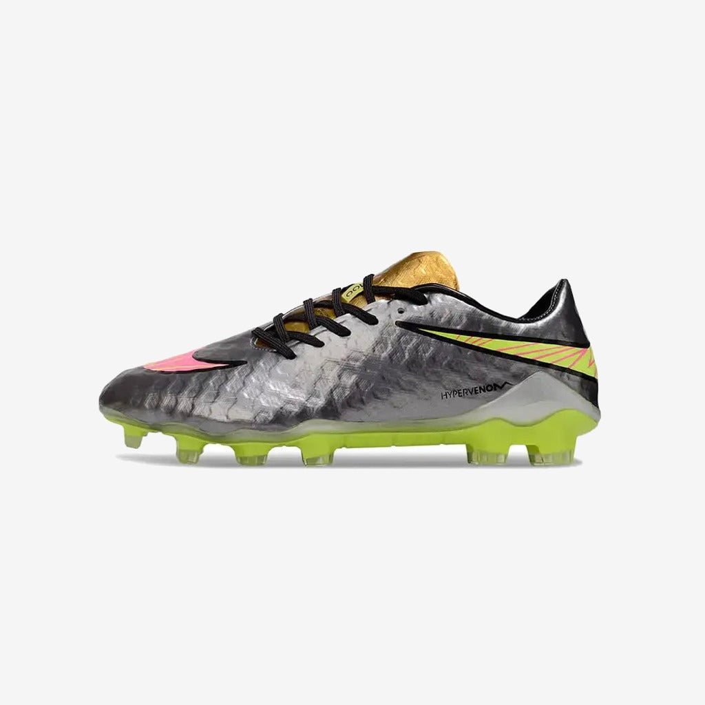 New Hypervenom Phantom 1 FG - Sølv/Guld/Neon