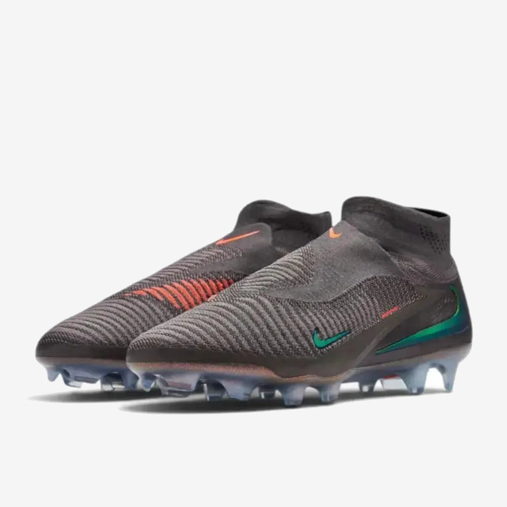 Nike Phantom 6 High Elite FG Heat-Up - Cendre Moy/Or Ambré/Noir
