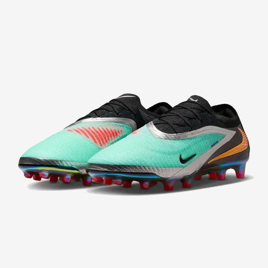 Phantom 6 Elite Low AG- Turquoise/Chrome/Noir AG — Nike