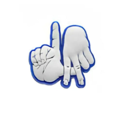 Pin’s signe main LA Dodgers pour Crocs - Accessoire baseball américain ClogsAddict