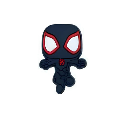 Pin's Miles Morales en course pour Crocs - Accessoire Marvel ClogsAddict