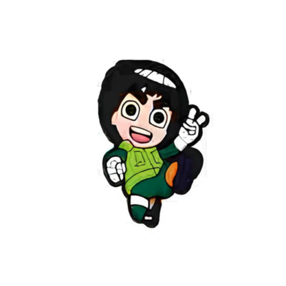 Pin's Rock Lee combat pour Crocs - Accessoire manga Naruto ClogsAddict