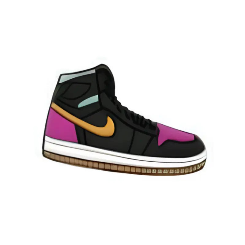 Pin's sneaker verte et violette pour Crocs - Accessoire streetwear et basket tendance ClogsAddict