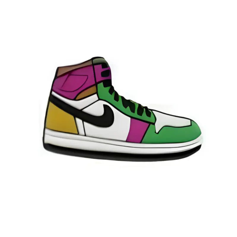 Pin's sneaker violet et doré pour Crocs - Accessoire basket streetwear ClogsAddict