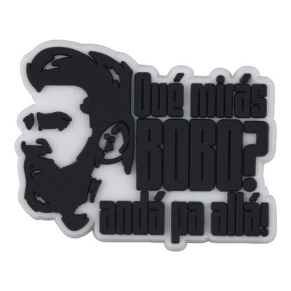 Pin's Messi punchline culte du Mondial pour Crocs, jibbitz foot noir et blanc 