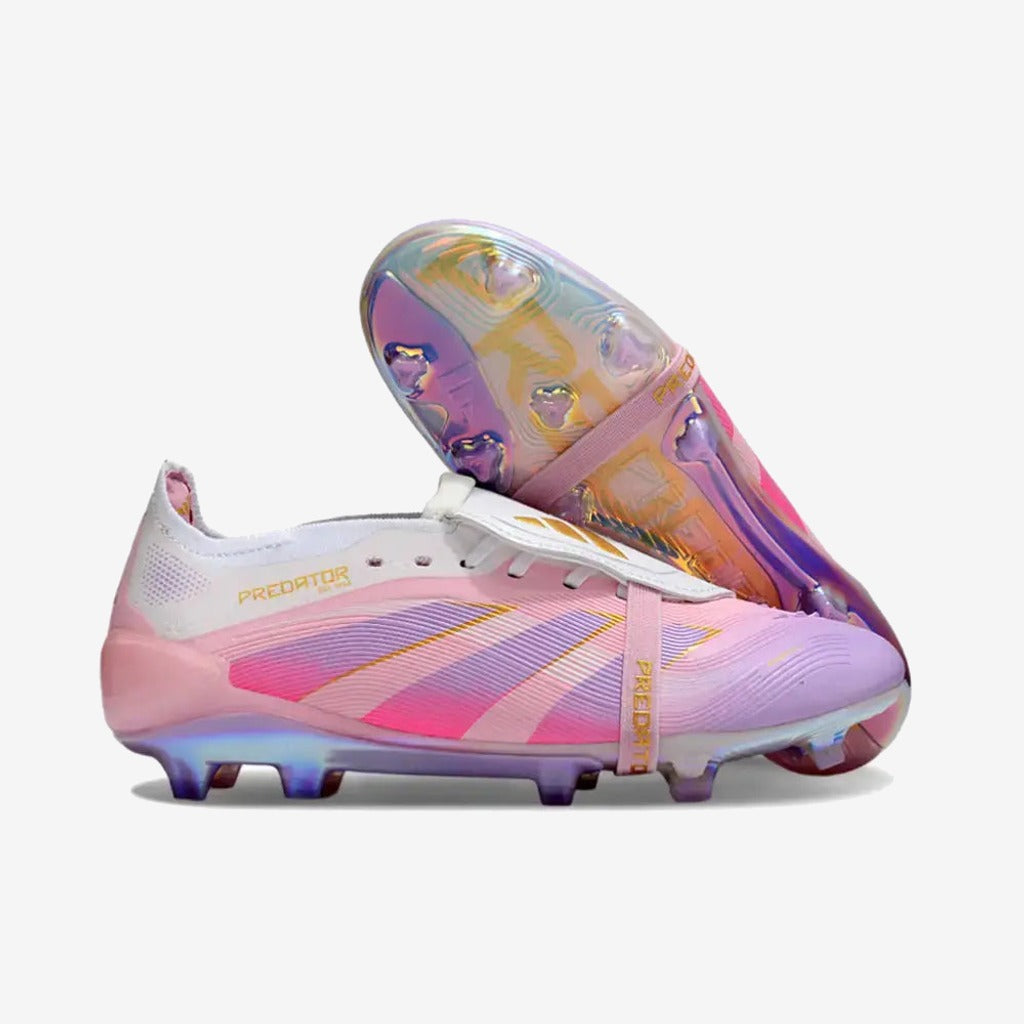 Predator 25 Elite Tongue FG - Rose/Blanc/OR — Adidas