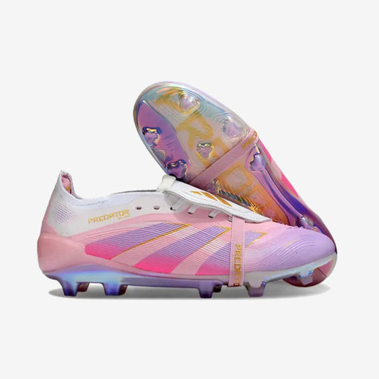 Predator 25 Elite Tongue FG - Rose/Blanc/OR — Adidas