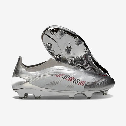 Predator 25 Laceless FG Bellingham - Argent/Bordeaux — Adidas