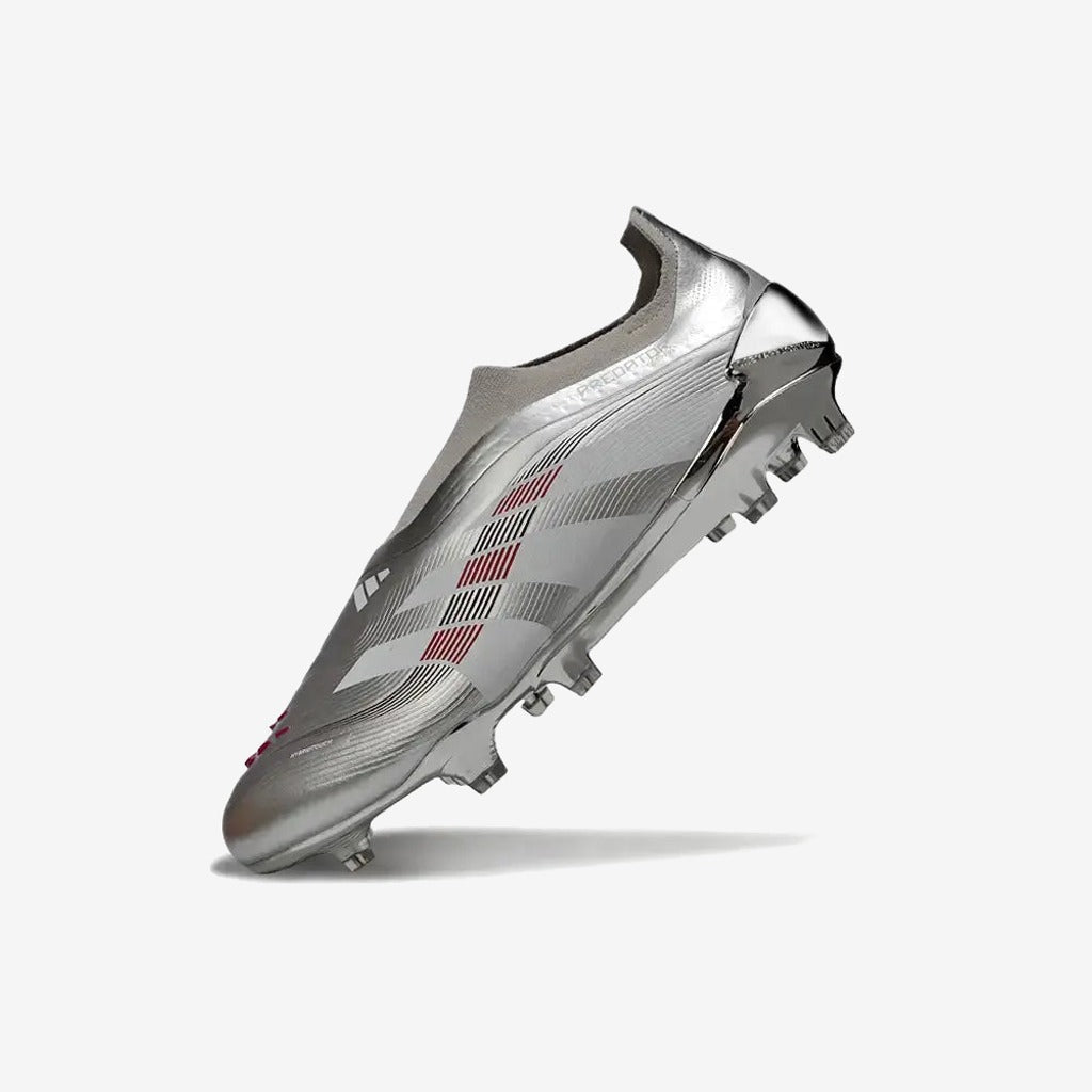Predator 25 Laceless FG Bellingham - Argent/Bordeaux