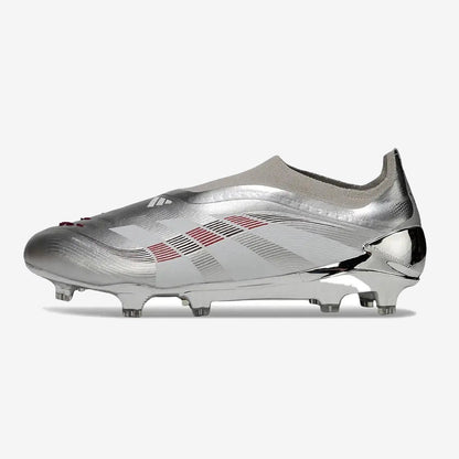 Predator 25 Laceless FG Bellingham - Argent/Bordeaux