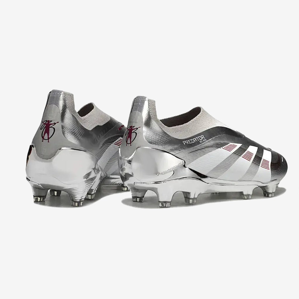 Predator 25 Laceless FG Bellingham - Argent/Bordeaux