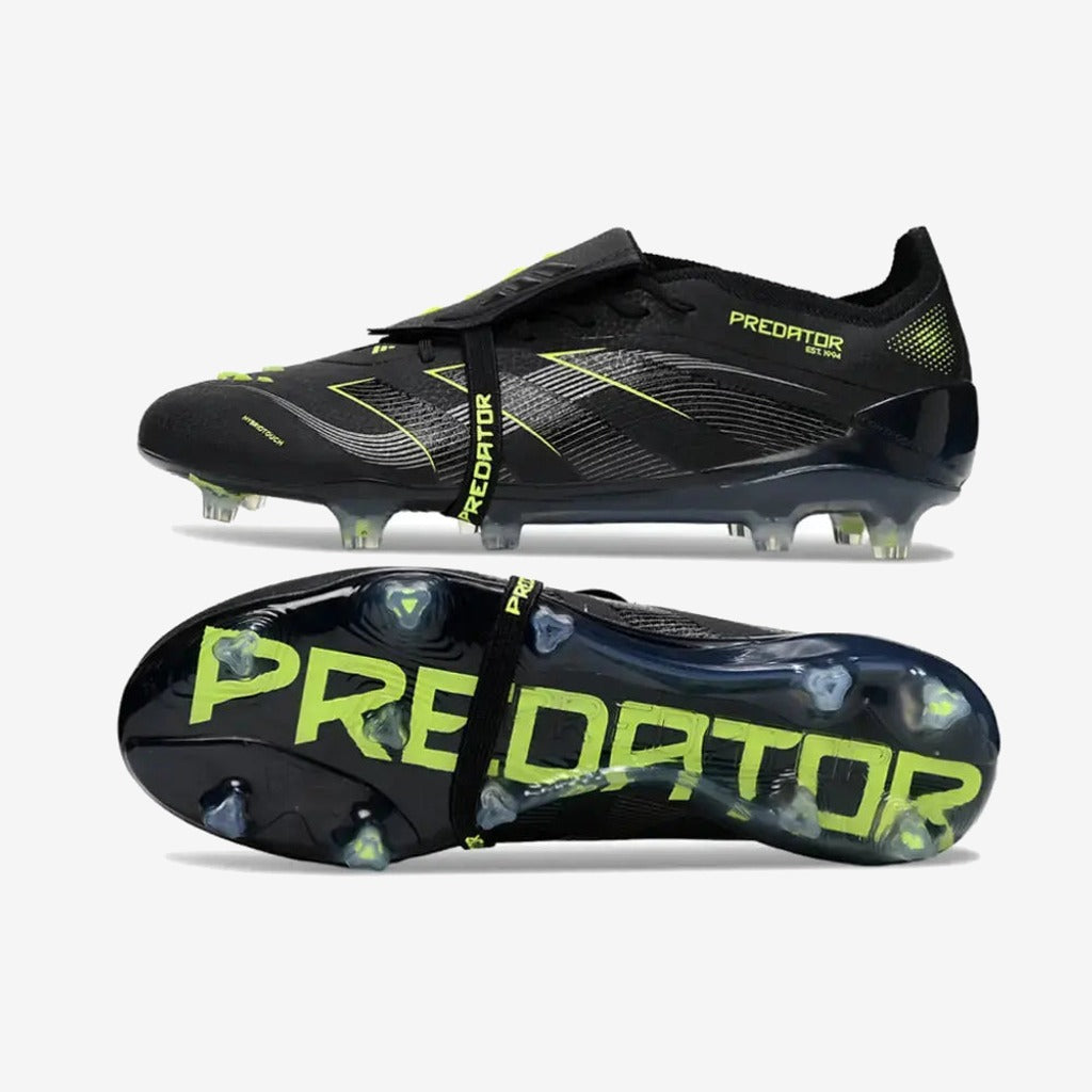 Predator Elite Fold-over Tongue FG - Electric Stealth - Noir/Vert Fluo