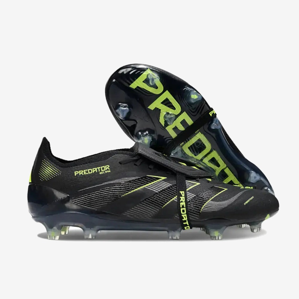 Predator Elite Fold-over Tongue FG - Electric Stealth - Noir/Vert Fluo