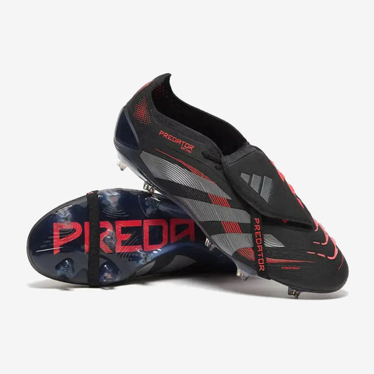 Predator 25 Elite Fold-over Tongue FG Stealth Victory - Noir/Gris/Lucid Red — Adidas