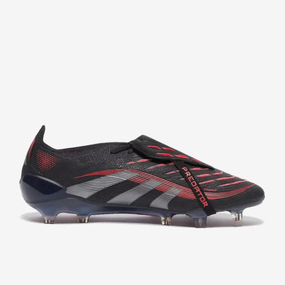 Predator 25 Elite Fold-over Tongue FG Stealth Victory - Noir/Gris/Lucid Red