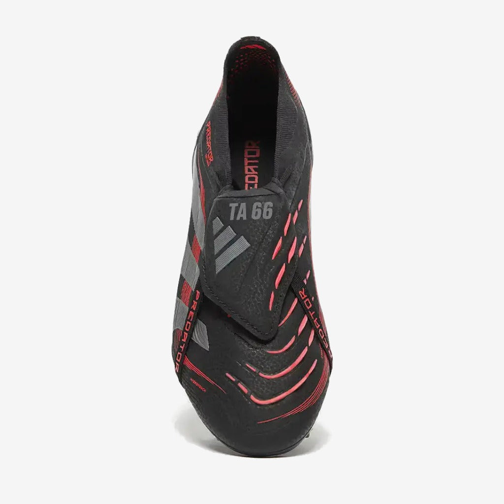 Predator 25 Elite Fold-over Tongue FG Stealth Victory - Noir/Gris/Lucid Red