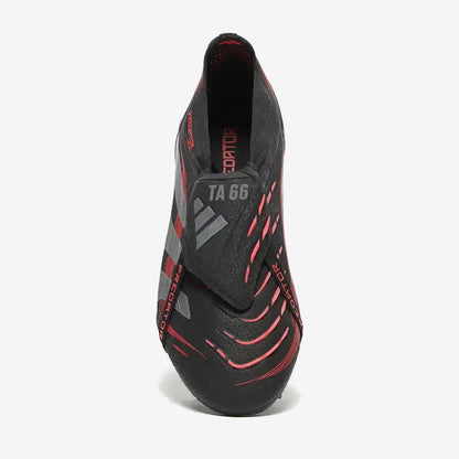 Predator 25 Elite Fold-over Tongue FG Stealth Victory - Noir/Gris/Lucid Red