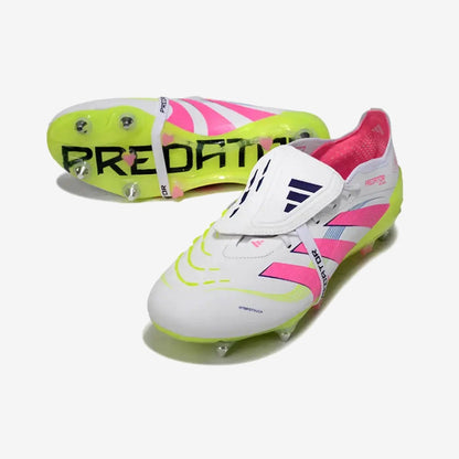 PREDATOR ELITE FOLD-OVER TONGUE SG CELESTIAL VICTORY - BLANC/ROSE/VERT