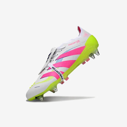 PREDATOR ELITE FOLD-OVER TONGUE SG CELESTIAL VICTORY - BLANC/ROSE/VERT
