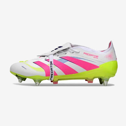 PREDATOR ELITE FOLD-OVER TONGUE SG CELESTIAL VICTORY - BLANC/ROSE/VERT