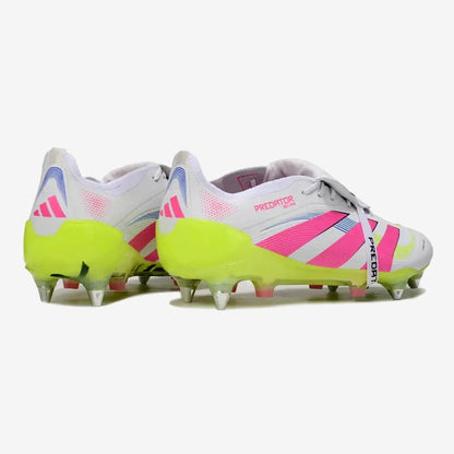 PREDATOR ELITE FOLD-OVER TONGUE SG CELESTIAL VICTORY - BLANC/ROSE/VERT