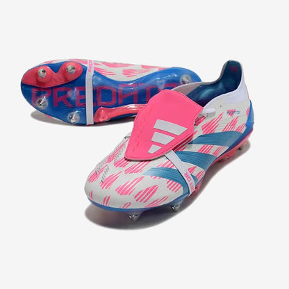 Predator Elite Fold-over Tongue SG Reemergence - Blanc/Bleu/Rose